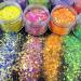 Buy 12 Color Holographic Cosmetic Glitter for Nail Body Face & Hair Decoration - Colorful Purple - International Shipping Available - Buy Online on GoSupps.com