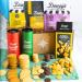 Snacks Gift Basket by Dewey's Bakery | Moravian Style Cookie Thins, Cheese Straws, Cheddar Crackers | 6-Piece | Care Package, Get Well, Bakery Gifts