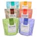 Life Is Calm Epsom Salt Spa 6-Pack l Dissolvable Therapy Formulas for Bath (Restore Clense Relax Balance Purify & Soothe)