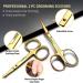 Utopia Care Gold Facial Hair Scissors for Men - Mustache, Beard & Nose Hair Trimming - Professional Stainless Steel - Buy Online on GoSupps.com