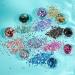 Moon Glitter Rose Gold Holographic Glitter Shapes - Cosmetic Festival Makeup for Face, Body, Nails, Hair, Lips - 3g - Buy Online on GoSupps.com