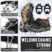 Gelindo Ice Cleats Traction 19-Spike Stainless Steel - XL Black | Snow Shoe Boots for Hiking, Walking, Climbing, Jogging - Anti-Slip Protection for Mountaineering on Snowy Muddy Roads - Buy Online on GoSupps.com