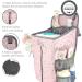 Llama Bella Hanging Diaper Caddy - Pink Baby Diaper Organizer for Changing Table, Crib, Playard, or Wall - Newborn Diaper Holder - Buy Online on GoSupps.com