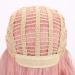 FAELBATY 14 Inch Pink Cosplay Loose Wave Wig - Short Curly Wavy Synthetic Costume Wig for Women - Pastel Pink - Buy Online on GoSupps.com