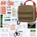 Everlit 180 Pieces Tactical First Aid Kit IFAK Molle EMT Pouch Outdoor Camping Emergency Kits for for Camping Boat Hunting Hiking Home Car Earthquake and Adventures Coyote Brown