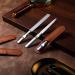 3-Piece Stainless Steel Nail Files Set with Leather Case - Double Sided Metal Files for Manicure and Pedicure - Fine and Coarse Buffers for Fingernail and Toenail Care - Buy Online on GoSupps.com