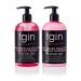tgin Rose Water Shampoo + Conditioner DUO - For Natural Hair - Dry Hair - Curls - Waves - Color Treated Hair - Low Porosity - Fine hair 13oz