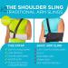 BraceAbility Shoulder Sling: Patented Arm Support for Collarbone & Rotator Cuff Injuries (Universal) - Buy Online on GoSupps.com