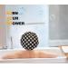 Terry Cloth Lined Shower Cap for Women - Black & White Dots Design | Reusable Waterproof Bath Cap with Microfiber Dry Hair Function - Buy Online on GoSupps.com