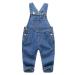 KIDSCOOL SPACE Baby Boy Girl Jean Overalls Toddler Ripped Denim Cute Workwear 3-4 Years Blue-2110