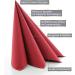 Premium Bordeaux Red Guest Napkins for Weddings & Celebrations | Prime Guest Airlaid - 50 Pack 40x40 cm Fabric-Like Quality - Buy Online on GoSupps.com