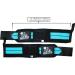 Premium Aqua Blue Wrist Wraps for Strength Sports | Cross Training Bodybuilding & Powerlifting - Unisex Weightlifting Support - Buy Online on GoSupps.com