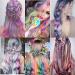 26 PCS Multi-Color Party Highlights Clip in Hair Extensions - 22 inch Synthetic Hairpieces for Girls, Women, Kids - Halloween Accessory - 13 Color Options - Buy Online on GoSupps.com