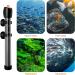 Orlushy Submersible Aquarium Heater - Adjustable with Free Thermometer | Suitable for Freshwater & Saltwater Fish Tanks - Buy Online on GoSupps.com