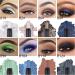 Cream Eyeshadow Stick- No Crease Glitter Shimmer Metallic Blue Cream Eye shadow Stick with Soft Brush Rotatable Eye Brightener Pen Crayon Long Lasting Waterproof Metallic Eye Makeup for Women-#08 08# - Buy Online on GoSupps.com
