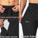 Pudolla Men's Black Running Pants with Zipper Pockets - Size Large - Buy Online on GoSupps.com