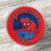 Spiderman Theme Edible Icing Cake Topper Personalised 8 Inch Round Happy Birthday Decoration