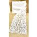 Jutemill Natural White Floral Lace Yard Trim Soft Ribbon 6inch 15ft 5yards Eco Friendly  DIY Gift Wrapping  Weddings  Tie Backs Home Decor Crafts Decoration 6 X 5 Yards Stretch-White