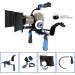 MARSRE DSLR Shoulder Rig Film Making Kit with Follow Focus, Matte Box, C-Shape Mounting Bracket and Top Handle for DSLR Video Cameras and DV Camcorders - Buy Online on GoSupps.com