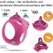 Curli Vest Harness - Fuchsia Air-Mesh 2XS - Lightweight & Comfortable Pet Gear for Small Dogs - Buy Online on GoSupps.com