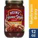 Heinz Homestyle Mushroom Gravy 12 oz Jars - Pack of 12 | Delicious and Savory Gravy for Your Meals - Buy Online on GoSupps.com
