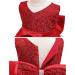 LZH Baby Girls Lace Dress | Bowknot Flower Wedding Pageant Baptism Tutu Gown | Red 0-24 Months, 2-3 Years - Buy Online on GoSupps.com