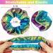 Mermaid Theme Hair Scrunchies - 12 Pack Elastic Hair Bands for Women, VSCO Girl Accessories, Perfect Gifts for Teenage Girls - Buy Online on GoSupps.com