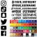 VulgrCo Custom Social Media Decal Stickers Customized Name Username Logo Brand Vinyl Fonts B