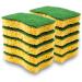 Squatch | Pack of 10 sponges | large economy pack | Double-sided dishwashing sponges for the kitchen | Sponge side for cleaning green side for scrubbing | Double action & ultra absorbent