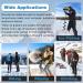 Ice Cleats for Shoes and Boots - 24 Steel Ice Snow Grippers with Adjustable Straps - Anti Slip Crampons for Men, Women, and Kids - Medium Size - Walk Traction Cleats for Walking on Snow and Ice - Buy Online on GoSupps.com