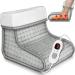 sinnlein foot warmer with 6 temperature levels & timer | electric foot heating | overheating protection & automatic switch-off gray