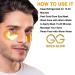 Gold Glow Under Eye Patches - 24K Gold Masks for Dark Circles & Puffiness with Collagen, Hyaluronic Acid, Vitamin C - 30-Pairs - Buy Online on GoSupps.com