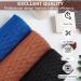 African Exfoliating Net Sponge Set - 3 Piece Bath and Shower Scrubber Bundle in Blue, Brown, and Black - Buy Online on GoSupps.com