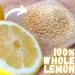 Pure Whole Dried Lemon Powder - Lemon Peel Zest for Turkish Tea, Cheesecake, Smoothies | Cleansing Powder for Lemon Tea | Coarse Lemon Powder - Buy Online on GoSupps.com