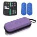 Damero Insulin Cooler Travel Case Diabetic Travel Case with 2 Ice Packs and Folding Pouch Diabetic Supplies Organizer for Insulin Pens Blood Glucose Monitors or Other Accessories Purple