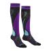 Bridgedale womens Midweight Ski - Merino Endurance Socks Graphite/Purple Large