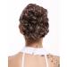 WIG ME UP Q0147-25T33: Short Voluminous Braid Curls Hairpiece Bun with Butterfly Clip | Blonde Brown Mix - International Shipping Available - Buy Online on GoSupps.com