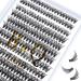 Lash Clusters B&Q LASH Individual Lashes 280 Clusters False Eyelash 20D 30D 40D Lash Clusters Extensions Individual Lashes Cluster DIY Eyelash Extensions at Home (30D-0.07D-15) 30D-0.07D-280PCS 15 mm