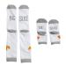 Pearhead Dad & Baby Matching Sock Set, Big & Little Slice Pizza Socks for Parent & Baby, White Daddy & Me Matching Sock Set