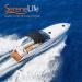 SereneLife 3 Bow Bimini Top Canvas Sun Shade Boat Canopy - Double Wall Aluminum Frame - 6'L x 46H x 79-84 Gray - Buy Online on GoSupps.com