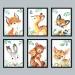 Lalelu Prints - Children's Room Decor | Forest Animals Poster Set of 6 (DIN A4 Unframed) - Buy Online on GoSupps.com