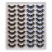 JIMIRE 20 Pairs False Eyelashes 2 Styles Mixed Fluffy Eyelashes Natural Volume Wispy Faux Mink Lashes Pack