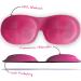 Smug Sleep Mask for Men & Women - 100% Darkening 3D Design Fits Extended Eyelashes Adjustable Velcro - Bright Pink - Buy Online on GoSupps.com