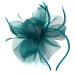 Ladies Feather Fascinator with Clip/Aliceband Weddings Races Royal Ascot Hair Piece (Dark Green) - Buy Online on GoSupps.com