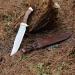 Mossy Oak 14-Inch Bowie Knife with Wood Handle and Leather Sheath - Buy Online on GoSupps.com