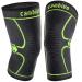 CAMBIVO 2 Pack Knee Brace, Knee Compression Sleeve for Men and Women, Knee Support for Running, Workout, Gym, Hiking, Sports (Green, X-Large)