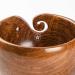 Handmade Rosewood Yarn Storage Bowl for Knitting & Crocheting by SIC | Large 7 x 4 Rosewood Yarn Holder for Winder & Hooks - Buy Online on GoSupps.com