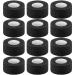 Pangda 12 Pieces Adhesive Bandage Wrap Stretch Self-Adherent Tape for Sports Wrist Ankle 5 Yards Each (1 Inch Black) 1 Inch (Pack of 12) Black