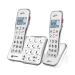 Geemarc Amplidect 595 Photo Twin - Loud Cordless Home Phone Set with Photo Memories SOS Function and Large Buttons for Seniors - Medium to Severe Hearing Loss - Hearing Aid Compatible - UK version