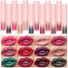Dulele 12 PCS Diamond Glitter Liquid Lipstick Set Long Lasting & Non-Stick Cup Metallic Shimmer Matte Full Colour Tinted Lipstick Lip Gloss Highly Pigmented Shinning Lipstick
